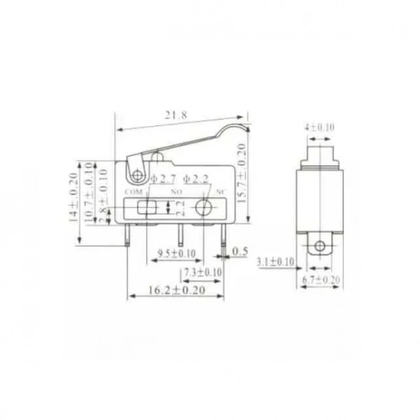 KW11-3Z Micro Switch 3-Pin