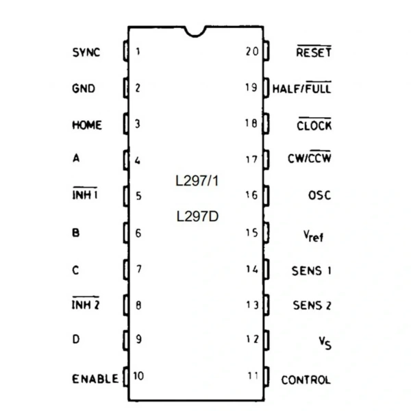 L297 Motor Sürücü Entegresi Dip-20