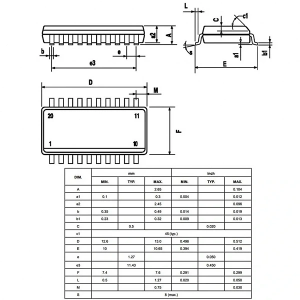 L297D Smd Motor Sürücü Entegresi Soic-20
