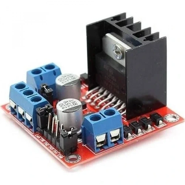 L298N Voltaj Regülatörlü Çift Motor Sürücü Kartı