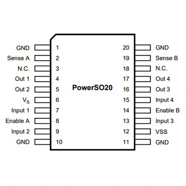 L298P Smd Motor Sürücü Entegresi PowerSO-20