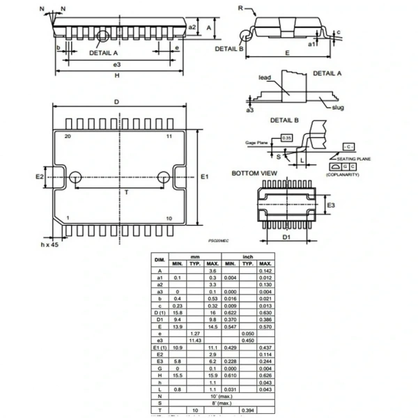 L298P Smd Motor Sürücü Entegresi PowerSO-20