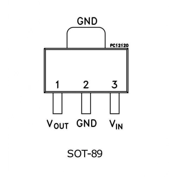 L78L33 SOT-89 Voltaj Regülatörü