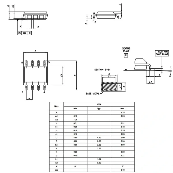 L78L33ACD13TR Lineer Voltaj Regülatörü Soic8