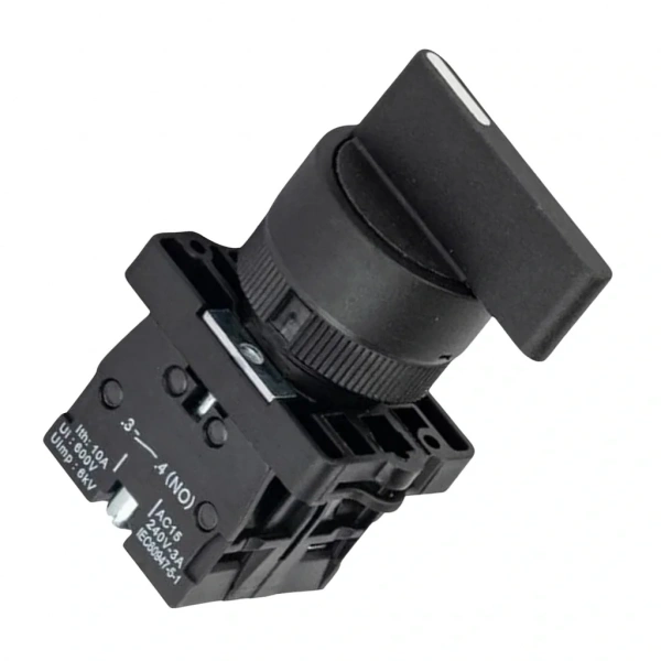 LAY5-EJ53 22mm Uzun Mandal Switch 1-0-2 Yaylı (2NO)