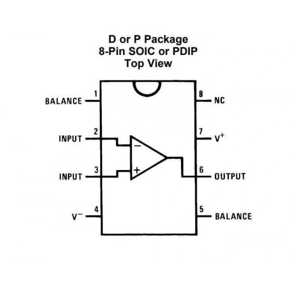 LF356M SOIC-8 SMD OpAmp Entegresi