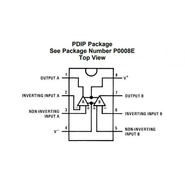 LF442CN DIP-8 OpAmp Entegresi