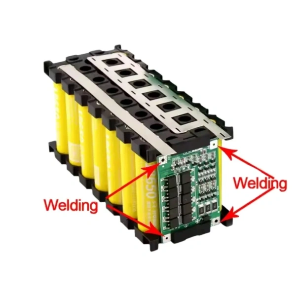 Li-ion 18650 3S 7P 12V 21li Akü Kutusu Seti - Siyah