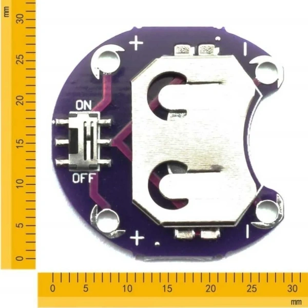 LilyPad Cr2032 Pil / Batarya Yuvası Modülü