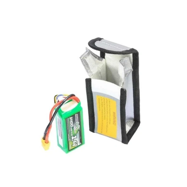 Lipo Pil Yanmaz Koruma Çantası - 7x5x14 cm