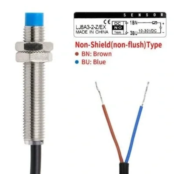LJ8A3-2-Z/EX 6-36V 2mm NO Endüktif Mesafe Sensörü