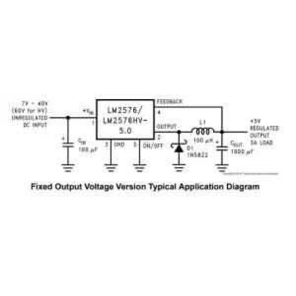 LM2576S-5V SMD DPAK-2 TO-263-5 Voltaj Regülatörü
