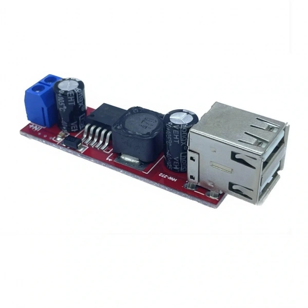 LM2596 Dual 5V-3A Çift USB Çıkışlı Voltaj Düşürücü Regülatör
