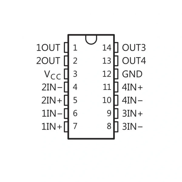 LM2901N Komparatör Entegresi Pdip-14