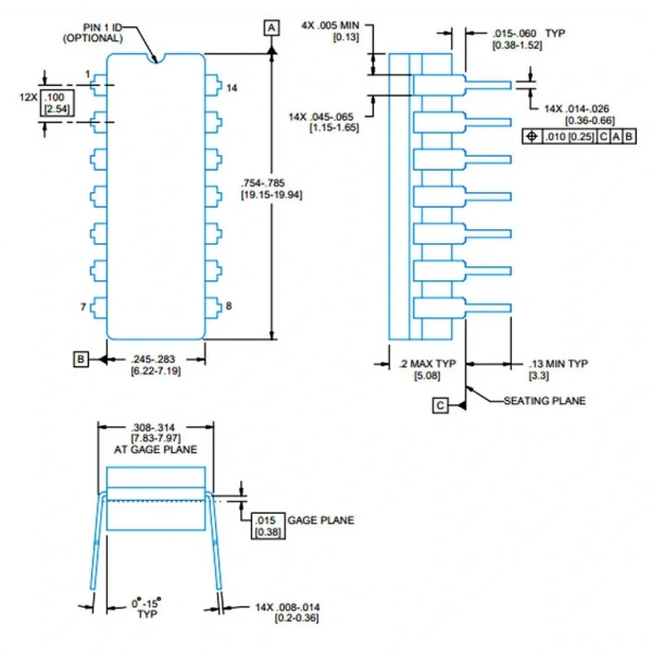LM2901N Komparatör Entegresi Pdip-14