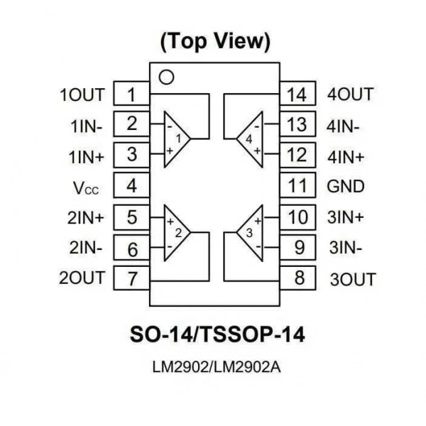 LM2902 SMD SO14 Entegre
