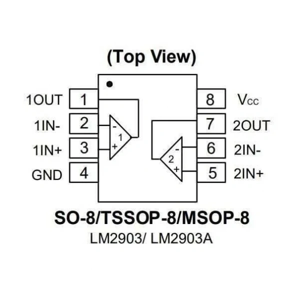 LM2903 SMD SO8 Entegre