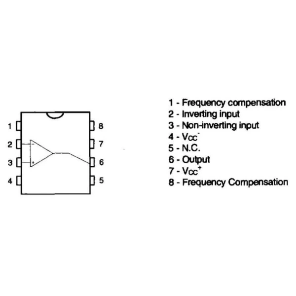 LM308N DIP-8 OpAmp Entegresi