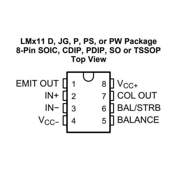 LM311 SMD SO8 Entegre