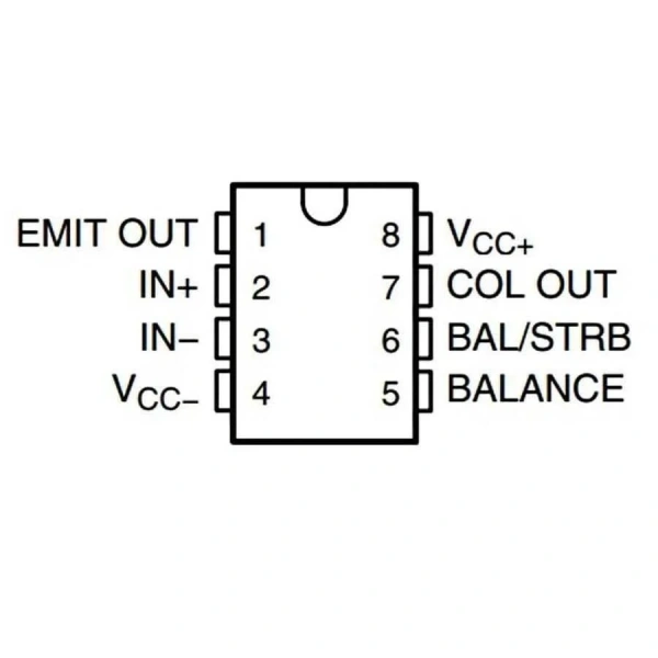 LM311P DIP-8 Komparatör Entegresi