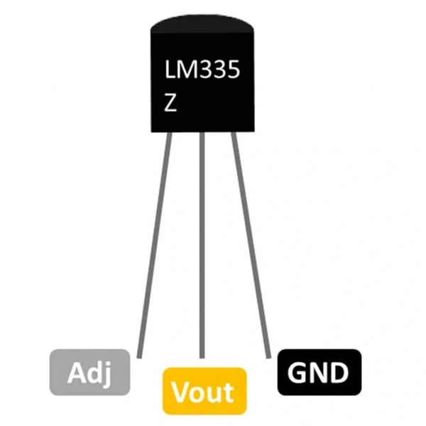 LM335 Hassas Sıcaklık Sensörü Entegresi To-92