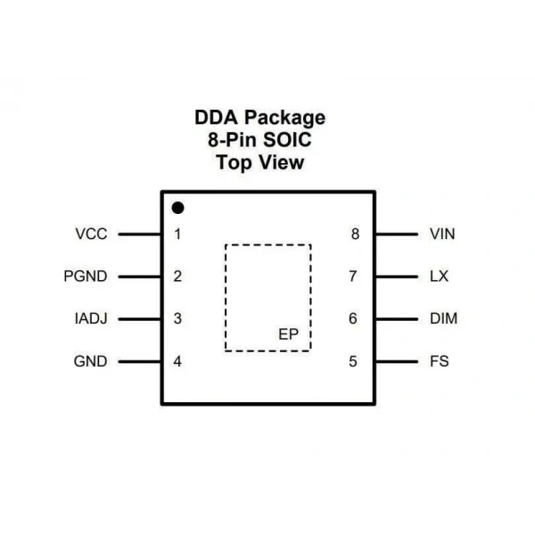 LM3414HVMRX SOIC-8 1A Led Entegresi