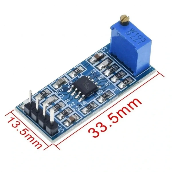 LM358 100x Sinyal Yükselteç Amfi Modülü