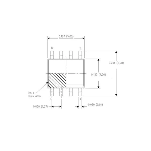 LM358 SMD OpAmp Entegresi SOIC-8