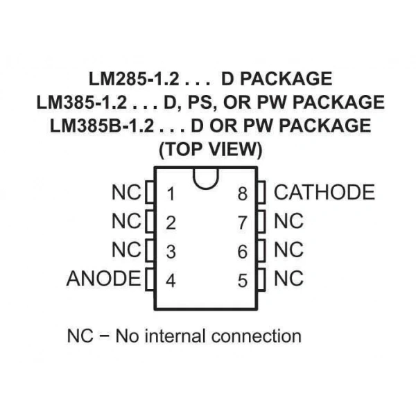 LM385 1.2 SOIC-8 Voltaj Referans Entegresi
