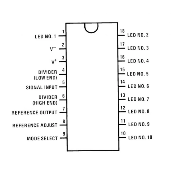 LM3914 Led Sürücü Entegresi Pdip-18