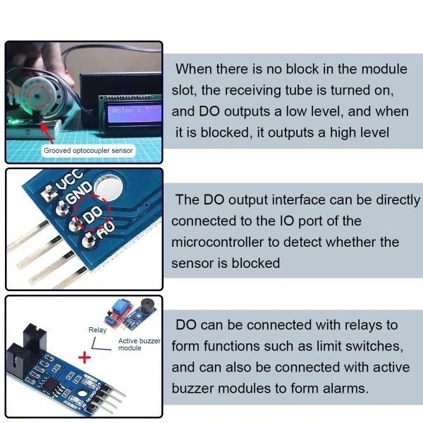 LM393 Kızılötesi Motor Hız Sensör Modülü
