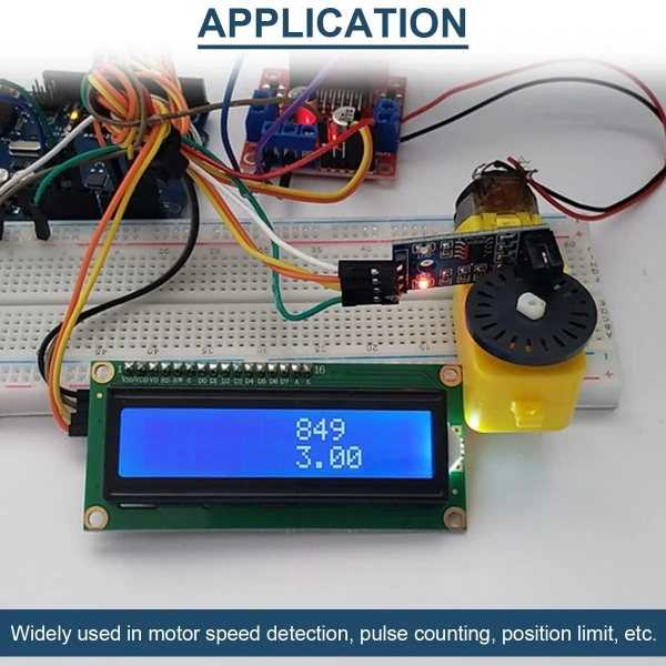 LM393 Kızılötesi Motor Hız Sensör Modülü