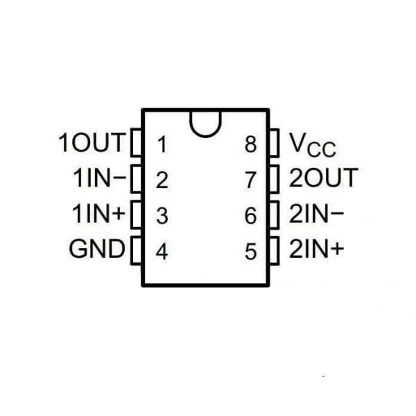 LM393 SOIC-8 SMD Komparatör Entegresi