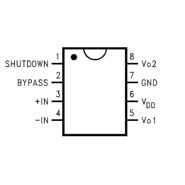 LM4871MX/NOPB 3W Ses ve Güç Amplifikatör Entegresi