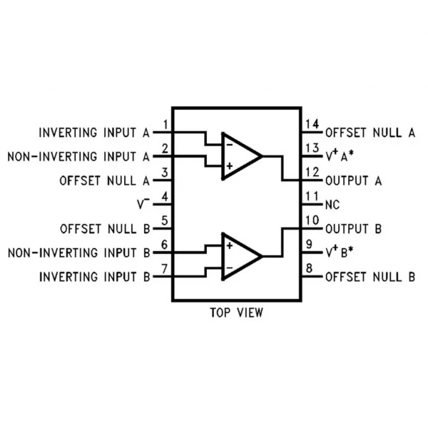 LM747 OpAmp Entegresi Dip-14