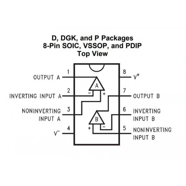 LMC6482 DIP-8 OpAmp Entegresi