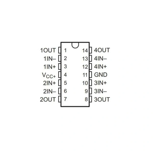 LMV324M SOIC-14 SMD OpAmp Entegresi