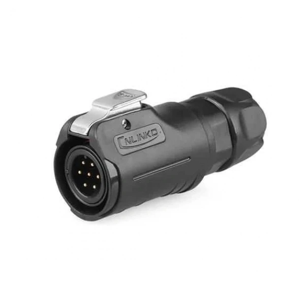 LP-12-C07PE-02-001 7-Pin Su Geçirmez Konnektör - Erkek