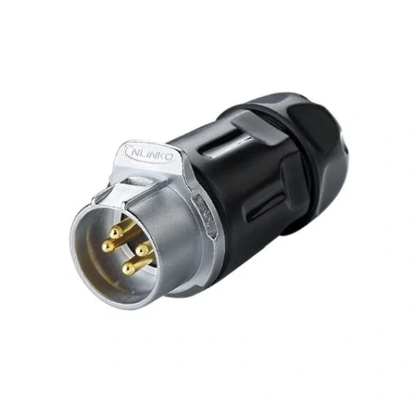 LP-20-C04PP-01-001 4-Pin Su Geçirmez Konnektör - Erkek
