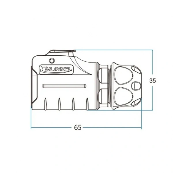 LP-20-J07PE-01-021 7-Pin Su Geçirmez Konnektör - Dişi