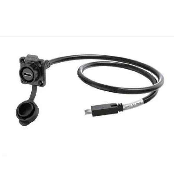 LP16-TYPEC-MP-FS-0D5M-002 Su Geçirmez Type C 3.1 Dişi Panel Tip Konnektör - 0.5M Kablo