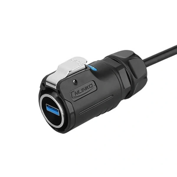 LP24-USB3-MP-MP-0D5M-001 Su Geçirmez Data Konnektörü - Erkek