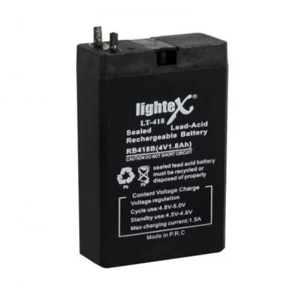 LT-418 4V 1.8 Ah Bakımsız Işıldak Aküsü