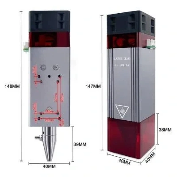 LT-80W 12V TTL Yakıcı CNC Lazer Modülü Seti