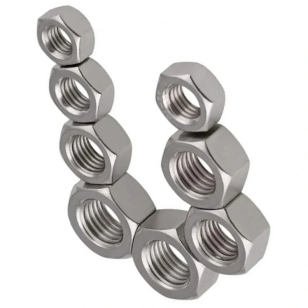 M16 Altıköşe Beyaz Çelik Somun DIN934