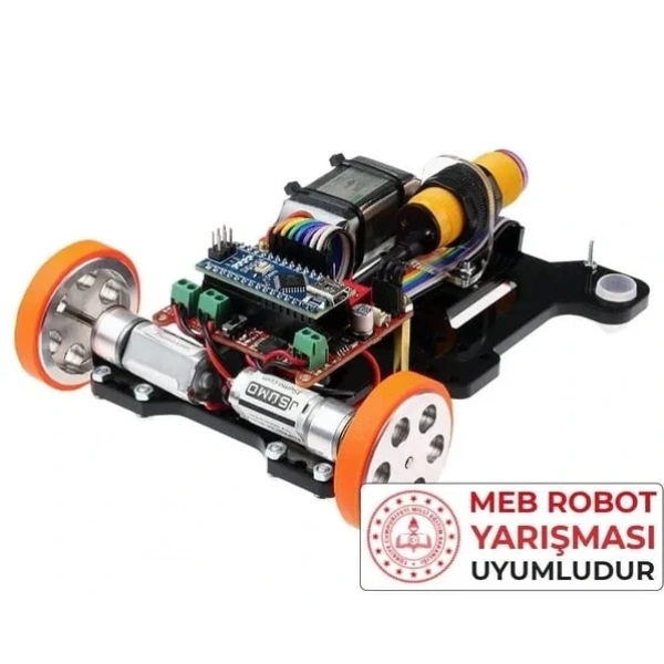 Maraton Hızlı Çizgi İzleyen Robot Kiti montajlı