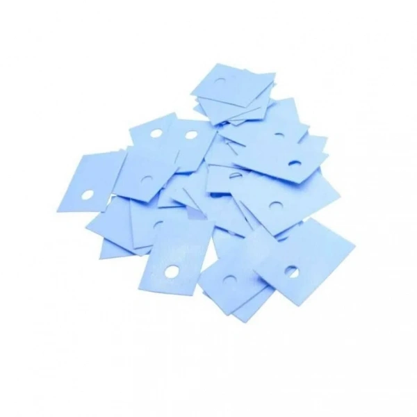 Mavi TO-3P Plastik İzolatör - Delikli - 10 Adet