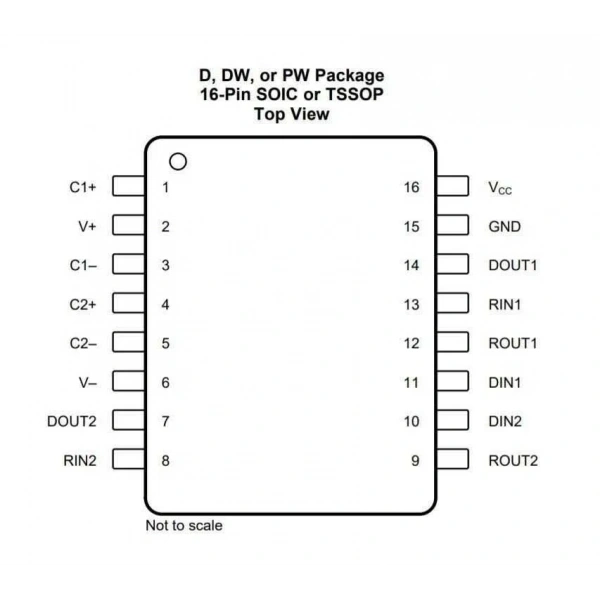 MAX202 SMD SO16 Entegre