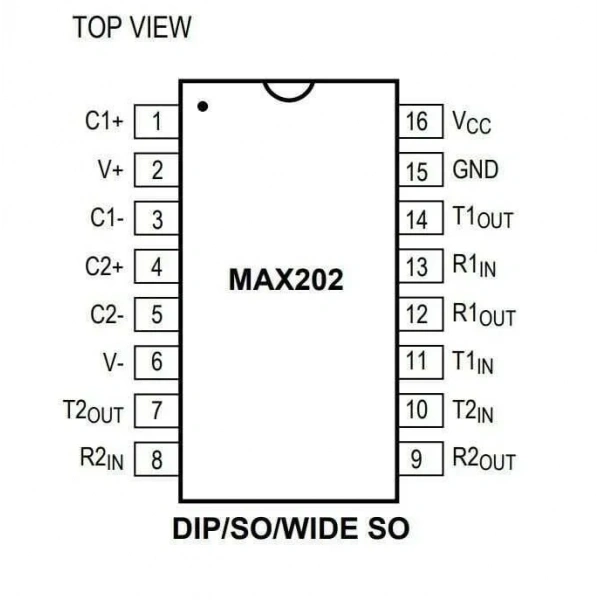 MAX202CD SOIC-16 SMD RS Seri Protokol Entegresi