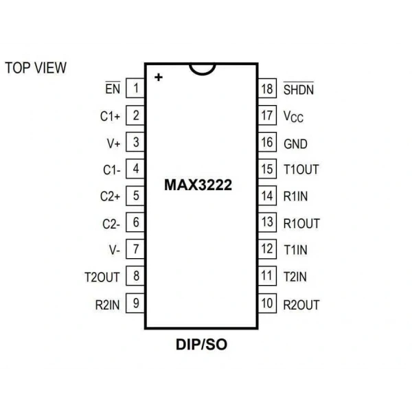 MAX3232ESE+ SOIC-16 SMD Entegre